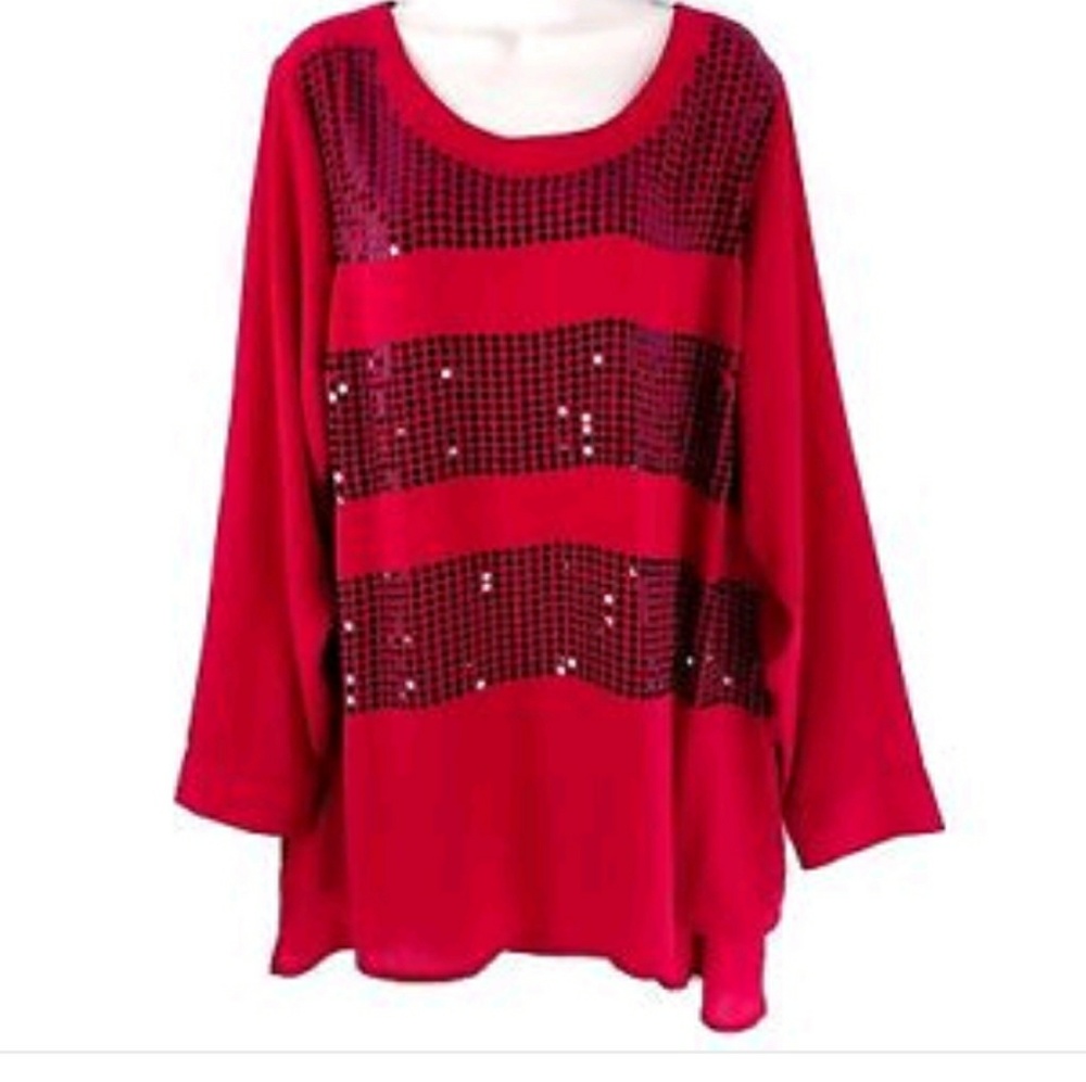 Lane Bryant Blouse Size 22/24 Sequined